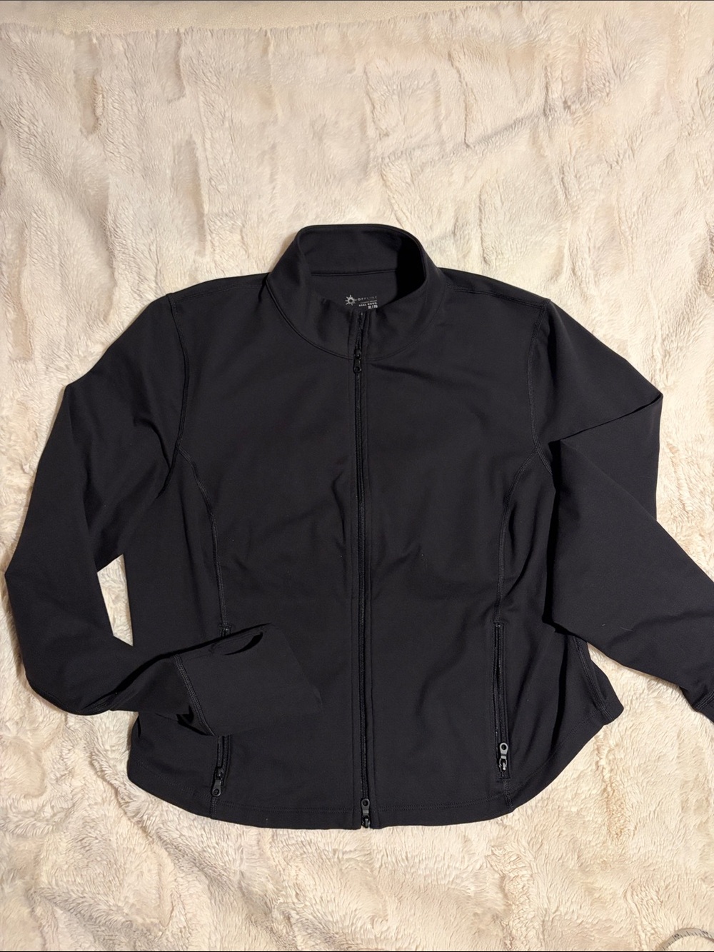 NEW Aerie Real Good Black Zip-Up Sz XL - Picture 3 of 10